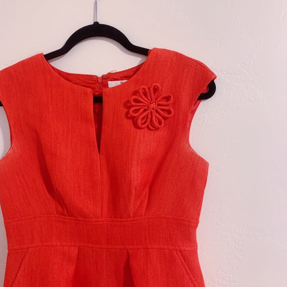 Studio 1 pink cocktail dress with flower appliqué - Picture 2 of 4